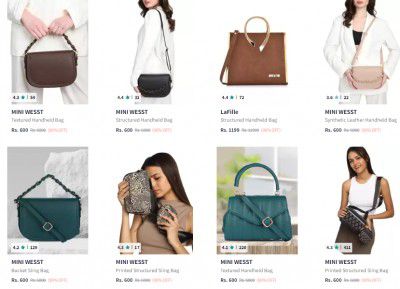 Myntra: Upto 90% off on Handbags @ 600