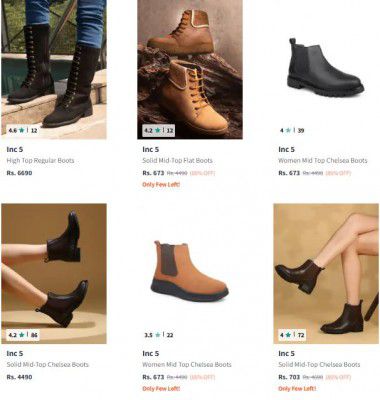 Myntra: Upto 90% OFF On Inc 5 Boots For Women | Starts At ₹669