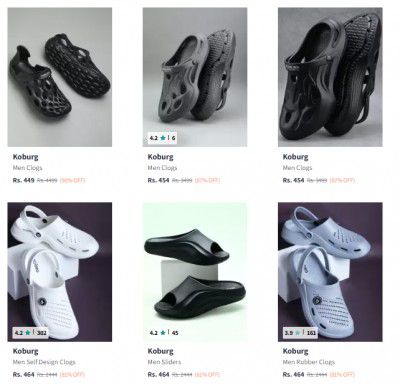 Upto 90% Off on Koburg Flip Flop | Start @ 419