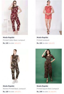Myntra : Upto 90% OFF On Moda Rapido Jumpsuit For Womens Starts At 299