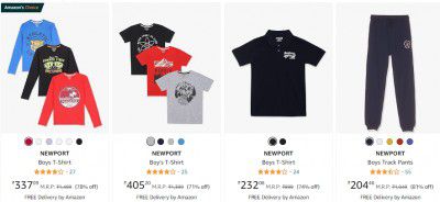 Upto 90% Off On Newport Boy's Clothing.