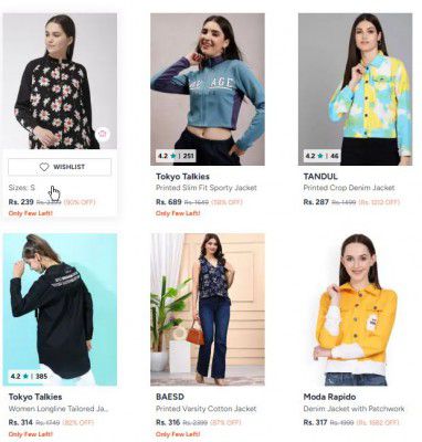 Myntra: Upto 90% OFF On PlusS Womens Jackets | Starts At Rs.239