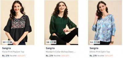 Myntra: Upto 90% OFF On Sangria Tops 