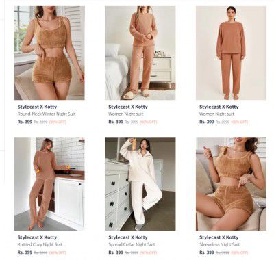 Upto 90% Off On Stylecast X Kotty Night Suits| starting From Rs.399 