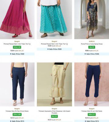[ All Brand ] Upto 91% Off On Women's Clothings & Accesories
