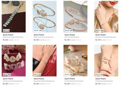 Myntra : UPTO 90% OFF On Zaveri Pearls Bracelet 