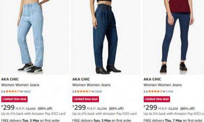 UP TO 92% OFF AKA CHIC Jeans For Women's | Starts At ₹299