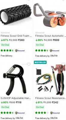 Loot : Upto 91% Off on Fitness Products