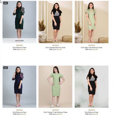 Upto 90% Off On STAR WORD Girls Dress | Start At Rs 289