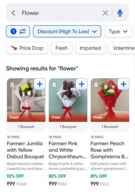 Swiggy Instamart Loot: Upto 92% OFF On Farmerr Gift Flowers | Starts At Rs.99