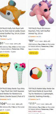 Upto 92%off On Soft Toys For Kids