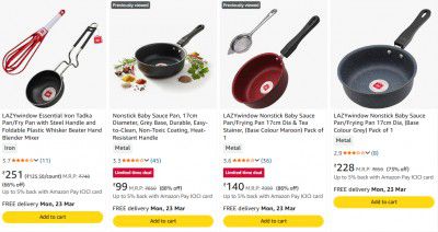 Upto 93% OFF - Lazywindow Kitchen Cookware 