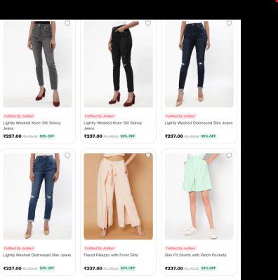 Upto 94% off on Vero Moda Clothing 