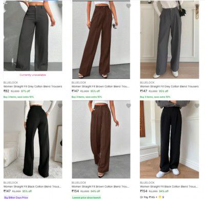 Flipkar: Upto 95% OFF On Bluelock Womens Clothing And Accessories