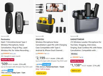 Amazon: Upto 95% OFF On Saramonic Musical Instruments