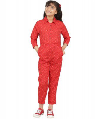 Uptownie Lite Girls Crepe Maxi Roll Up Jumpsuit