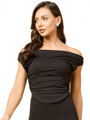 Uptownie Lite Women Stretchable Round Neck Sleeveless Regular Fit Crop Top