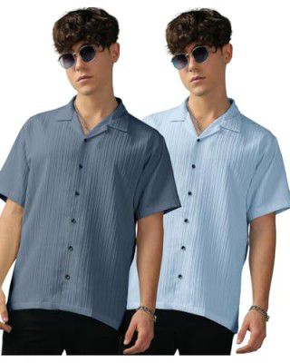 Urban Buccachi Men's Striped Half Sleeve Polycotton Shirt