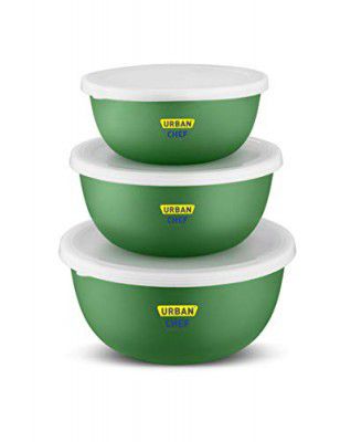URBAN CHEF Mixing Bowl Set of 3 Stainless Steel (500ml, 800ml,1250ml) 