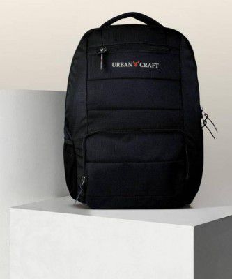 urban craft Medium 28 L Laptop Backpack Fully Comfortable Black Casual Backpack  (Black)