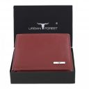 URBAN FOREST Fred Aniline Red Leather Wallet for Men...