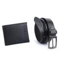 URBAN HYDE Combo Gift Set for Men - Genuine Black leather (Wallet & Belt)...