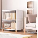 URBAN LUXY Collapsible Wardrobe Cloth Rack (Cupboard Rack- 1DOOR Transparent, 2PCS)...
