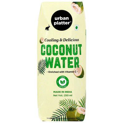 Urban Platter Coconut Water, 250ml [Preservative-Free and Additive-Free Product, Enriched with Vitamin C, Delicious and Refreshing]