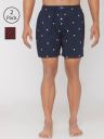 URBAN SCOTTISH Men Pack of 2 Printed Cotton Boxers USBX1921...
