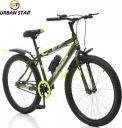 Urban Star BMX (85% ASSEMBLED) FOR 11-18 YEARS ROAD CYCLE(- MILITARY ) 24 T Mountain Cycle  (Single Speed, Green)...