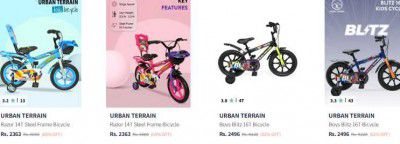 Urban Terrain Bicycle Starts at Rs 1890