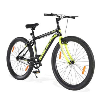 Urban Terrain Galaxy High Performance Steel Mountain Cycles for Men  MTB Bike 27.5T Single Speed | Size: 17 inch, Green
