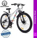 Urban Terrain PRIDE21S27TWHITE Steel Mountain Bike With Cycling Event & Ride Tracking App 27.5 T Road Cycle  (21 Gear, White)...