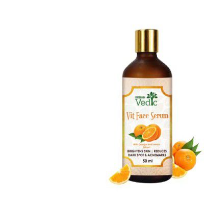 URBAN Vedic Vitamin C Serum - Skin Clearing Serum - Brightening, Anti-Aging Skin care, Supercharged Face Serum, Dark Circle, Fine Line control- Unisex (50 ML)