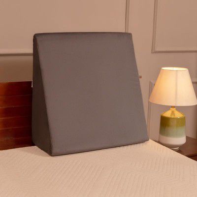 UrbanBed Orthopedic Wedge Pillow for Bed - Memory Foam Pillow for Acid Reflux & GERD, Pillow for Back Support & Posture, Multi-Purpose Wedge Cushion (Grey Luxe, Standard)