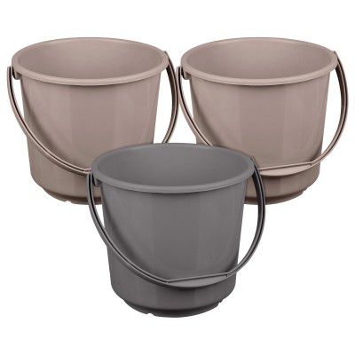 Urbane Home Bucket | Plain Bucket 5 LTR | Pack of 3