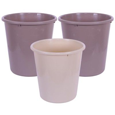 Urbane Home Dustbin  7 LTR | 066 | Pack of 3 | Multi