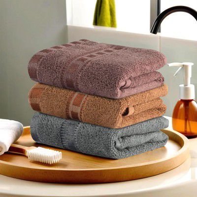 Urbane Home Pack of 3 Cotton Hand/Face Towels for Men & Women