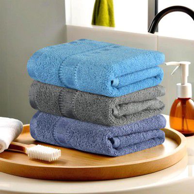 Urbane Home Pack of 3 Cotton Hand/Face Towels 