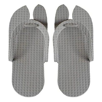 Urbane Home Rubber Bathroom Slipper for Men & Women 1 Pair (Grey)