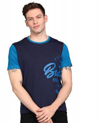 Urbano Fashion Men's Graphic Printed Round Neck Half Sleeve Slim Fit Cotton T-Shirt