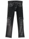 Urbano Juniors Boy's Slim Fit Washed Denim Cargo Jeans with 6 Pockets Stretchable...