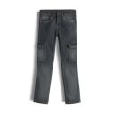 Urbano Juniors Boy's Slim Fit Washed Denim Cargo Jeans with 6 Pockets Stretchable...