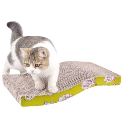 URBANPET Cat Scratch Pad with Catnip |Recycled Paper Corrugated Scratch pad for Cats