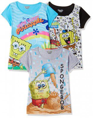 URBANPLAYERS Girl's Floral Regular fit T-Shirt (UPESO39_Multicolor 1 4-5 YR)
