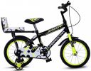 URBANSTAR Zoom | 14T BMX | Double SEAT | 3-5 Year Kids 95% Assembled (Single Speed, Black, Green, Rigid)...