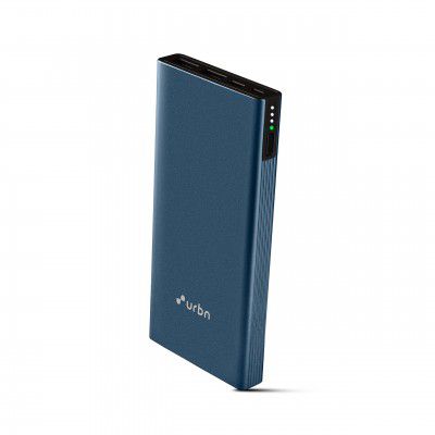 URBN 10000 mAh 20W Super Fast Charging Metal Power Bank Type C Cable Included