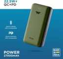 URBN 27000 mAh 22.5 W Pocket Size Power Bank (Camo, Lithium Polymer, Fast Charging for Mobile, Earbuds, Speaker, Smartwatch, Trimmer, Tablet)...