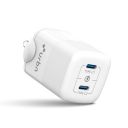 URBN 40W (20W + 20W) Dual Port USB-C (Type C) Wall Charger, Fast Charging GaN Adapter ...