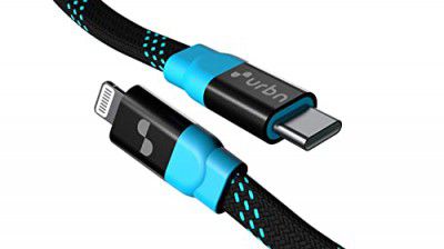 URBN Apple MFi Certified Super Fast Lightning Cable | Type C to Lightning - 4 Feet (Blue)